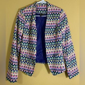 Modern and colorful women's Blazer/Jacket with beautiful design In Cotton,Size S